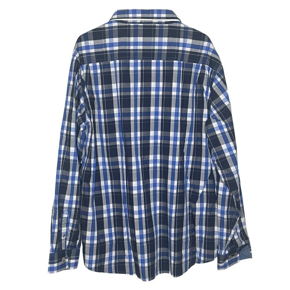 NWT Original Weatherproof Vintage button up shirt men's XXL blue plaid - Picture 2 of 9